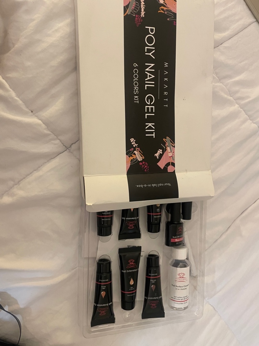 Poly Nail Gel Kit - Neutral & Pink Shades